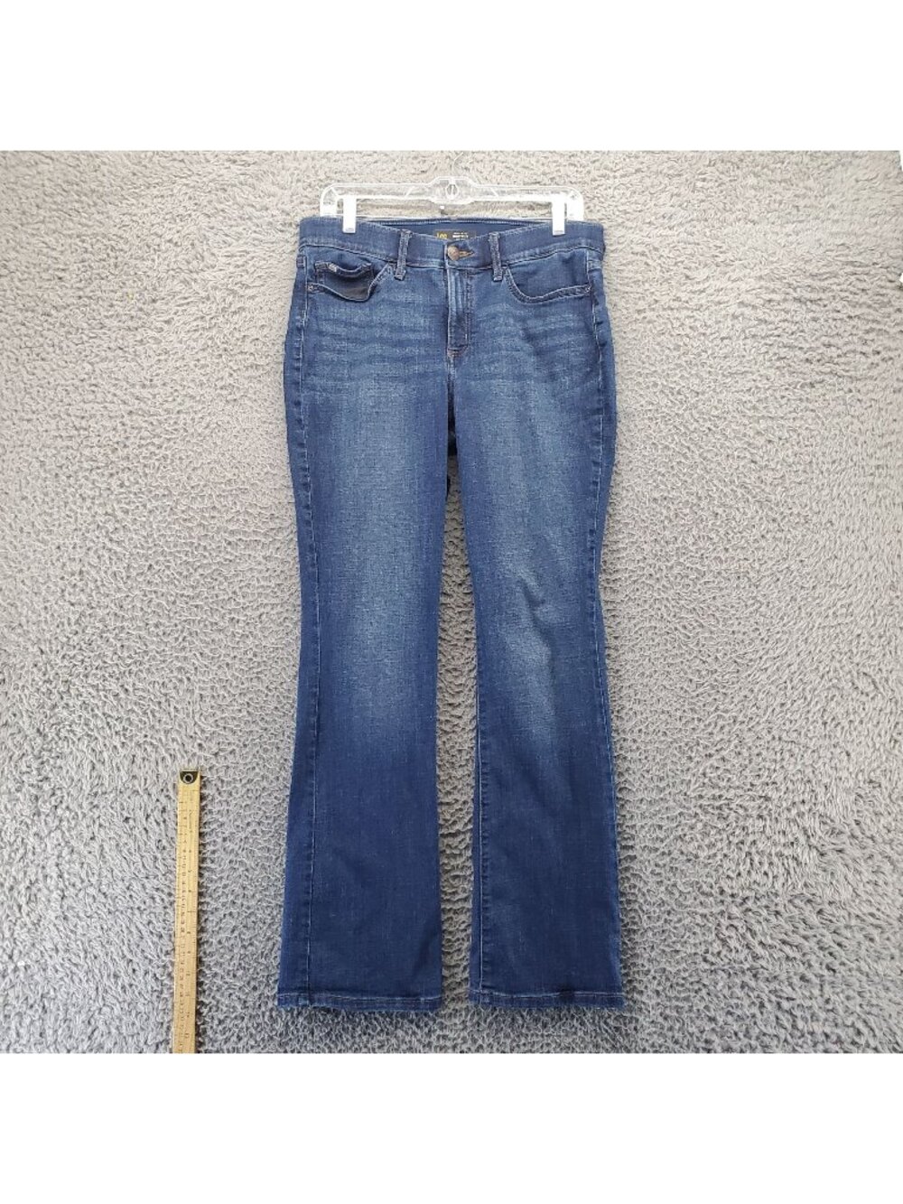 Lee Jeans Womens 10 Medium Blue Bootcut Regular Fit Flex Motion